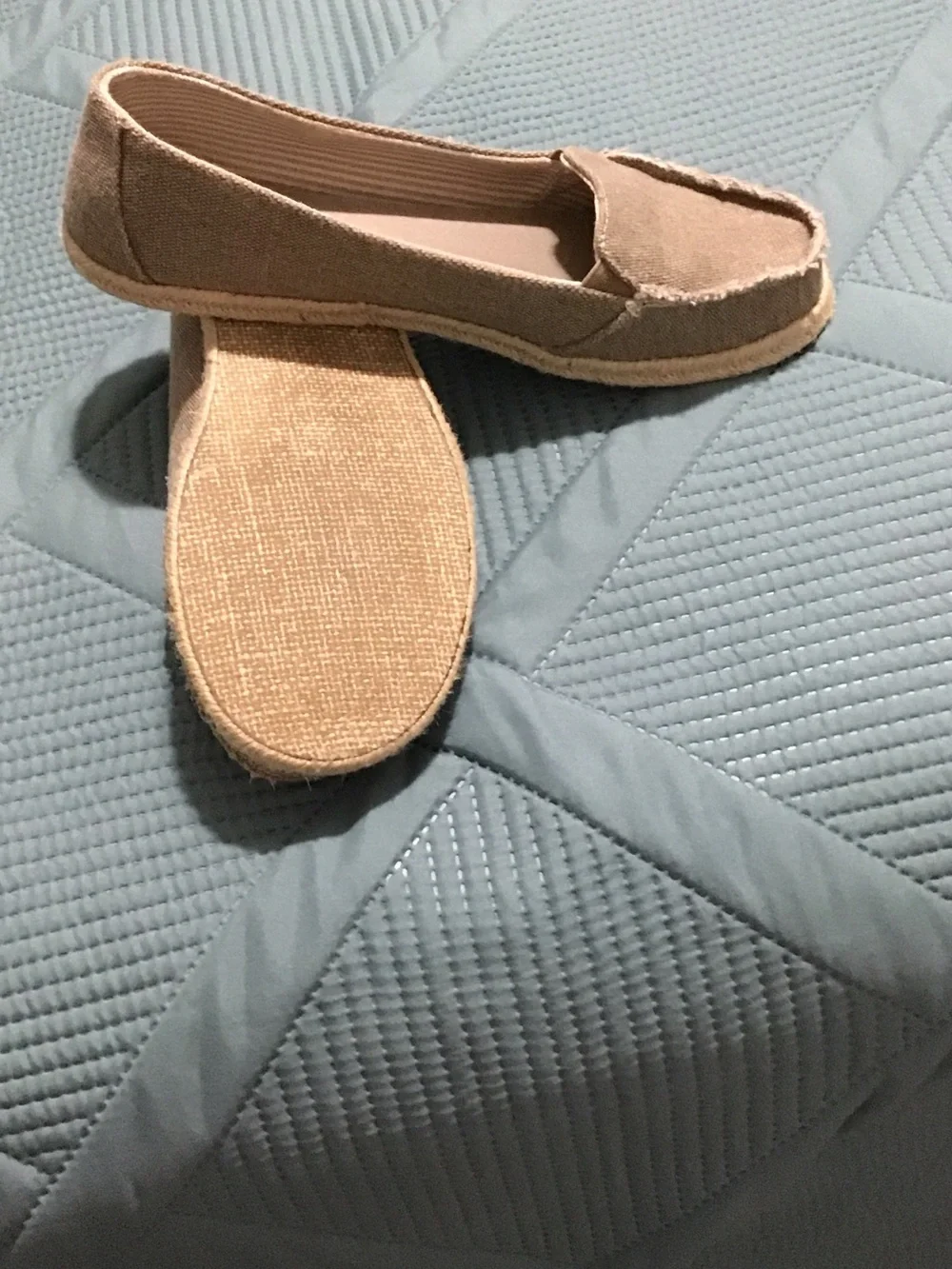 Slip-On Ladies Shoes in Gray and Tan and Black  - Lightweight Comfort- 2 pairs